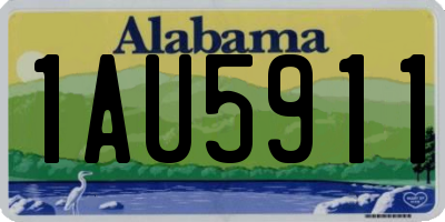 AL license plate 1AU5911