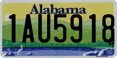 AL license plate 1AU5918