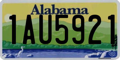 AL license plate 1AU5921
