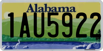 AL license plate 1AU5922