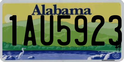 AL license plate 1AU5923