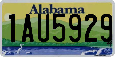 AL license plate 1AU5929