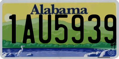AL license plate 1AU5939