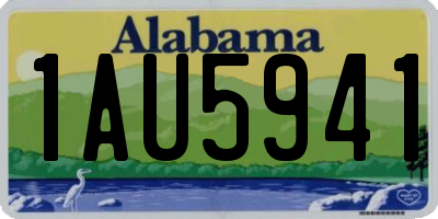 AL license plate 1AU5941