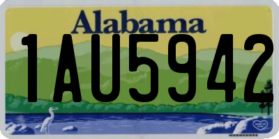 AL license plate 1AU5942