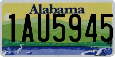 AL license plate 1AU5945