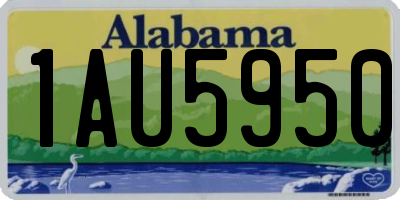AL license plate 1AU5950