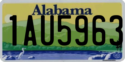 AL license plate 1AU5963