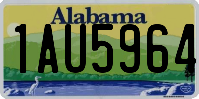AL license plate 1AU5964