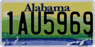 AL license plate 1AU5969