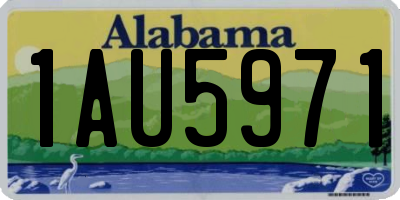 AL license plate 1AU5971