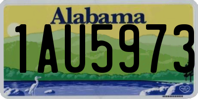 AL license plate 1AU5973