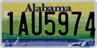 AL license plate 1AU5974