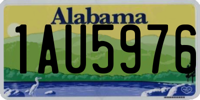 AL license plate 1AU5976