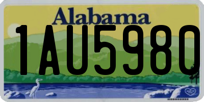 AL license plate 1AU5980