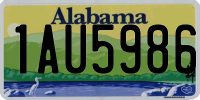 AL license plate 1AU5986