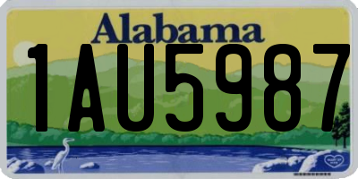 AL license plate 1AU5987