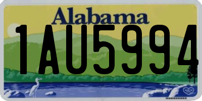 AL license plate 1AU5994