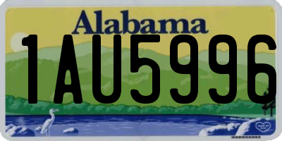 AL license plate 1AU5996