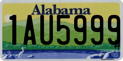 AL license plate 1AU5999