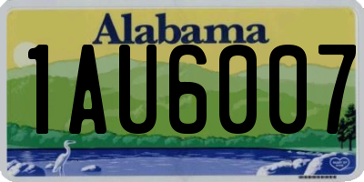 AL license plate 1AU6007