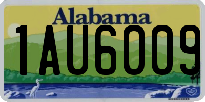 AL license plate 1AU6009