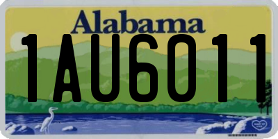 AL license plate 1AU6011