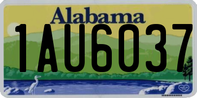 AL license plate 1AU6037