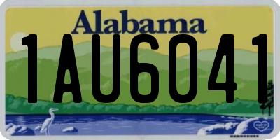 AL license plate 1AU6041
