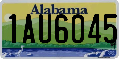 AL license plate 1AU6045