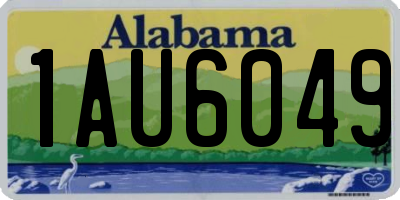 AL license plate 1AU6049