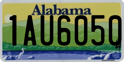 AL license plate 1AU6050