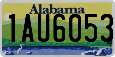 AL license plate 1AU6053