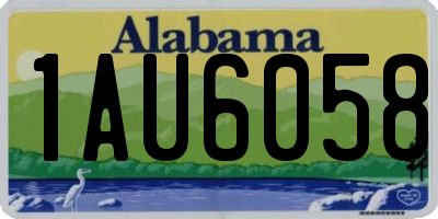 AL license plate 1AU6058
