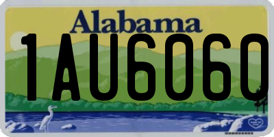 AL license plate 1AU6060
