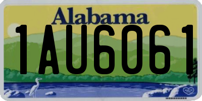 AL license plate 1AU6061