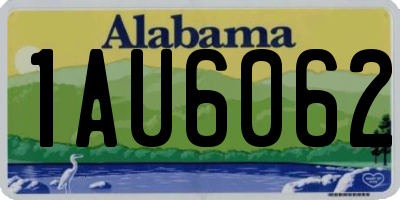 AL license plate 1AU6062
