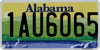 AL license plate 1AU6065