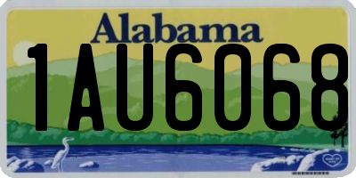 AL license plate 1AU6068