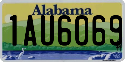 AL license plate 1AU6069