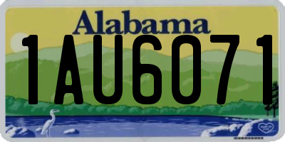 AL license plate 1AU6071