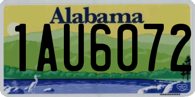 AL license plate 1AU6072