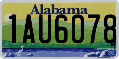 AL license plate 1AU6078