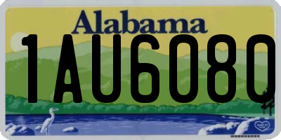 AL license plate 1AU6080
