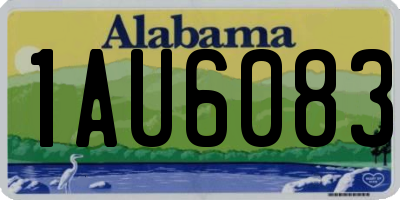 AL license plate 1AU6083
