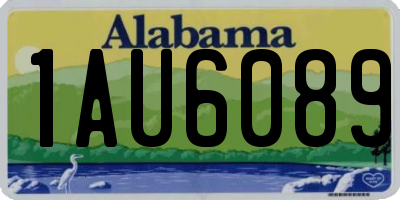 AL license plate 1AU6089