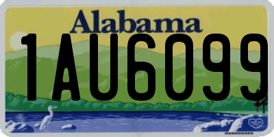 AL license plate 1AU6099