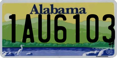 AL license plate 1AU6103