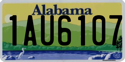 AL license plate 1AU6107