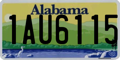 AL license plate 1AU6115